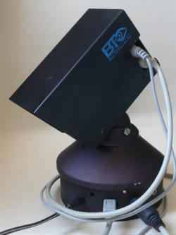 photo showing the PTZ webcam turned to the side tilted down