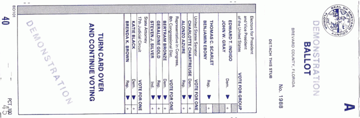  [a datavote ballot] 