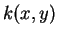 $ k(x,y)$