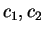 $ c_{1}, c_{2}$