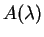 $\displaystyle A(\lambda)$