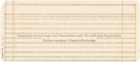  [German Aerospace Center FORTRAN card] 