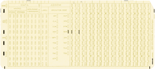  [Hypo assembly optical scan card] 