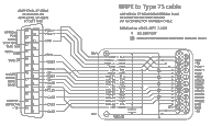 wiring diagram for a 16 conductor cable between a 24 contact Amphenol connector and a DEC W021 18 contact circuit board