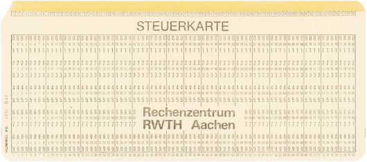  [RWTH Aachen control card] 