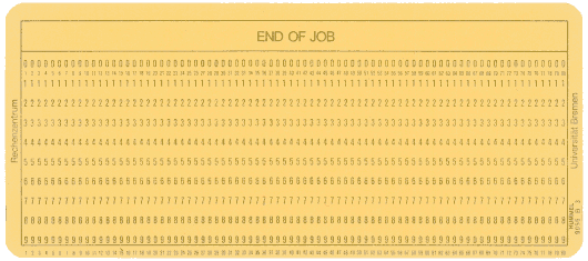  [University of Bremen punched card] 