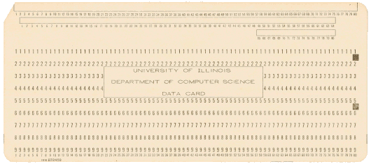  [U. of Illinois Department of Computer Science card] 