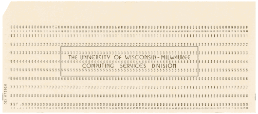  [University of Wisconsin-Milwaukee card] 